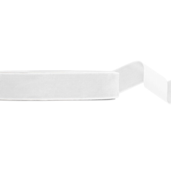 Tasiemka Welurowa, biała, 25mm/10m