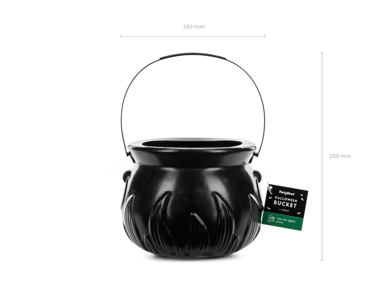 Wiaderko Kociołek, 18x13.5cm, czarny - obrazek 2