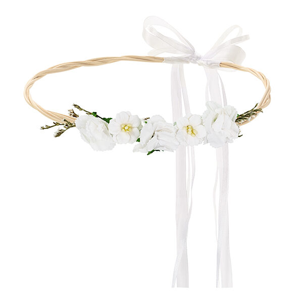 Wianek, biały, 18cm