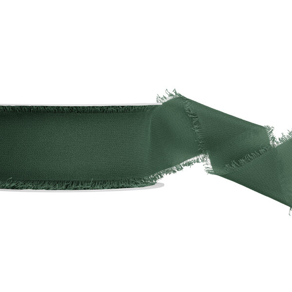 Wstążka szyfonowa, butelkowa zieleń, 40mm/10m
