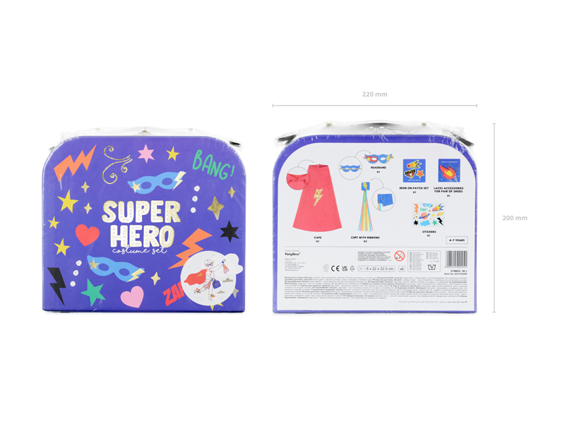 Strój Superbohatera, mix (1 op. / 1 szt.) - obrazek 9