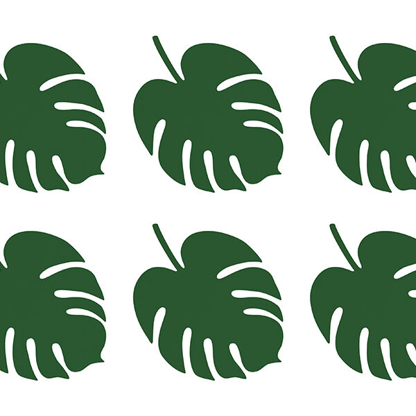 Wizytówki na stół Aloha - Monstera (1 op. / 6 szt.)