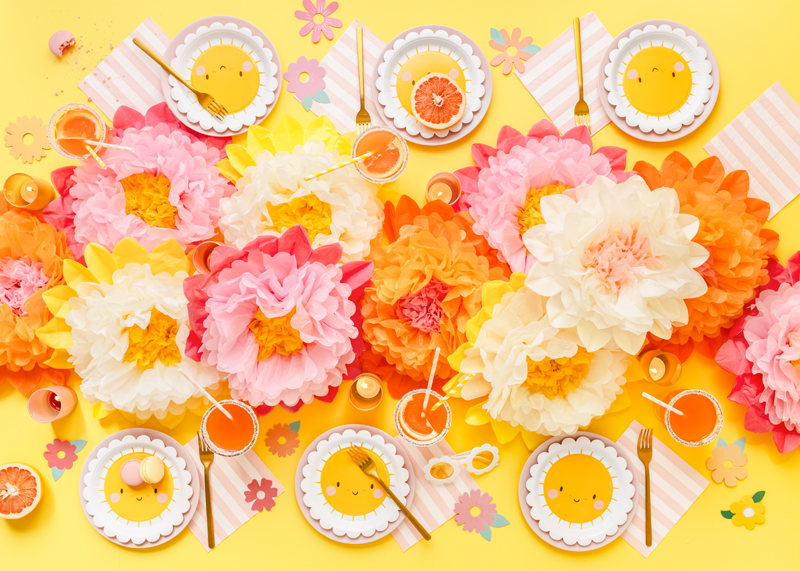 Znaczniki na kieliszki Kwiaty, mix, 5.5-9.5x5.7-10cm (1 op. / 10 szt.) - obrazek 4