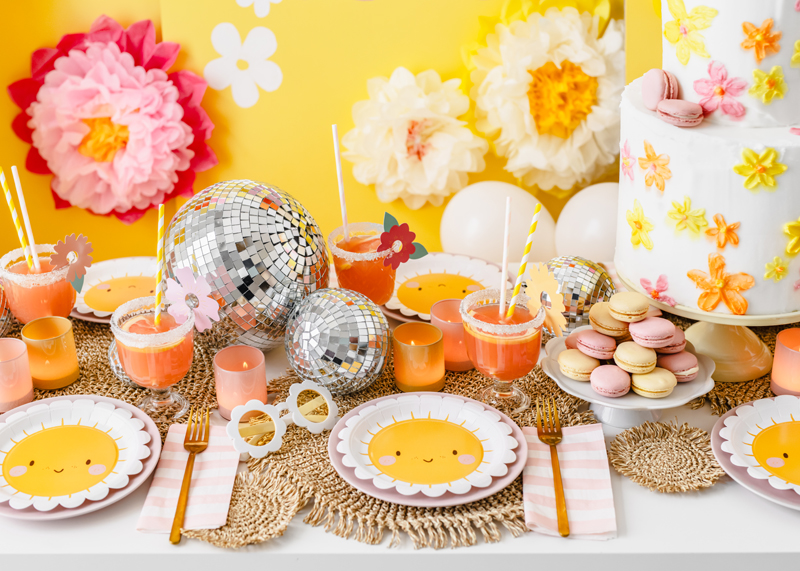 Znaczniki na kieliszki Kwiaty, mix, 5.5-9.5x5.7-10cm (1 op. / 10 szt.) - obrazek 6