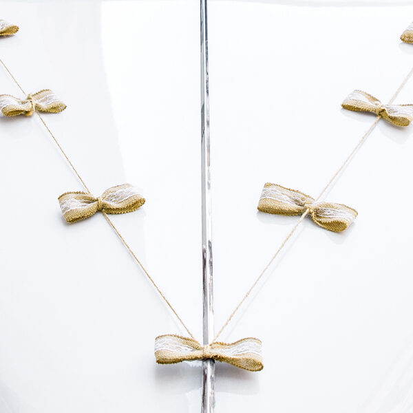 Zestaw dekoracji samochodowych - Kokardki