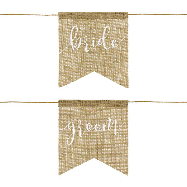 Zawieszki na krzesło Bride Groom (1 op. / 2 szt.)