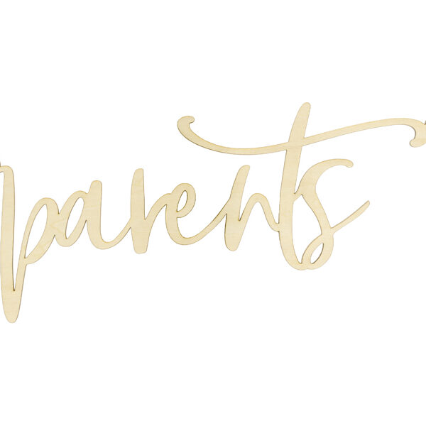 Zawieszka na krzesło - Parents, naturalne drewno